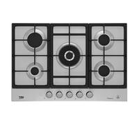 HIAW75226SXE Table de cuisson encastrable 75 cm Gaz 5 feux Acier inoxydable