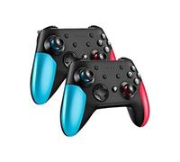Hiba 2 pcs Manette pour Nintendo Switch,Manette Controller Switch sans Fil Bluetooth,6 Axes Manette Switch Pro avec un bouton se réveille