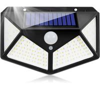 HIBA®Lampe Solaire Exterieur Detecteur de Mouvement Lumière Projecteur Led Éclairage Mural Jardin Spot Solaire IP65 Etanche 3 Mode