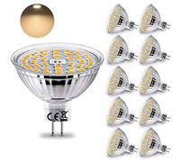 HiBay 10 Ampoules LED GU5.3 Blanc Chaud 3000K 4W (équivalent à 35W) 400LM Ampoules Lumineuses MR16 12V AC/DC Spot LED,Lampe Réflecteur Faisceau Large 120° Non Dimmable