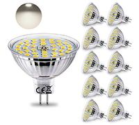 HiBay Ampoule LED GU5,3 4W MR16,10x Spot LED 400LM Remplace 35W Blanc Neutre 4500K Spot 12V AC/DC Non-Dimmable