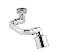 Hibbent 1080° Swivel Faucet for Bathroom Sink, Tap Aerator with M18.5 Adapter, Dual Function Big Angle Twist and Rotation Aerator for Kitchen Sink FM22 Chrome