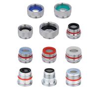 Hibbent Kit d'adaptateur de robinet de 8 pièces, ensemble d'adaptateurs d'aérateur d'évier de cuisine, adaptateur de robinet d'évier mâle et femelle, tuyau de jardin, filtre à eau, tuyau standard,
