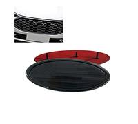 HIBEYO 1 pièce de 9" x 3,5" Drapeau américain Grille Avant arrière Rabat arrière Emblème Convient pour Ford F150 F250 F350 Edge Ranger Explorer Ovale Bateau Badge Badge Badge Autocollant Noir