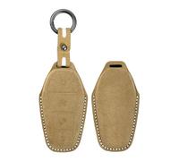 HIBEYO Boîtier de clé adapté pour BYD Tang EV600 Han EV Yuan ATTO 3 Song Plus Pro MAX DMI Qin Accessoires Coque de protection porte-clés Télécommande Marron