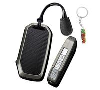 HIBEYO Coque de clé de voiture compatible avec Kia K3 K5 Sportage R Optima Telluride Seltos Ceed K2 Rio Sorento K4 Cerato Picanto Cuir PU Étui de protection à distance pour clé B