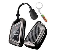 HIBEYO Coque de clé de Voiture Convient pour Cadillac Escalade CT4 CT4-V CT5 XTS CT6 C8 pour GMC Yukon Convient pour Chevrolet Corvette Suburban Tahoe Télécommande Boîte à clés Boîtier de clé-C