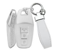 HIBEYO Coque de clé de Voiture Intelligente Convient pour Audi A5 A5L Q5 Q6 Q6L A6 A6L SQ5 Avant Sportback E-Hybrid Nouveau 2025 2026 Protection en Silicone Étui Clé Télécommande Porte-clés Porte-clés