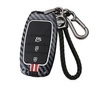 HIBEYO Coque de clé de voiture pour Kia Sorento Sportage Rio Ceed Picanto Stinger Carens Optima Soul K2 KX3 I20 QL GT Télécommande en alliage de zinc 3 boutons Rouge blanc