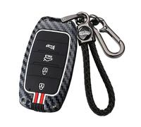 HIBEYO Coque de clé de voiture pour Kia Sorento Sportage Rio Ceed Picanto Stinger Carens Optima Soul K2 KX3 I20 QL GT Télécommande en alliage de zinc 4 boutons B Rouge blanc