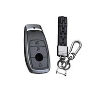 HIBEYO Coque de clé Intelligente Compatible avec Mercedes Mercedes 2017 S Classe 2018 CLA GLE GLC GLK AMG Porte-clés Noir