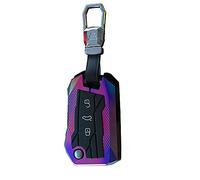 HIBEYO Coque de clé Intelligente pour VW MK7 Golf 7 Polo Jetta Skoda Rapid Fabia Octavia Kodiaq Seat Arona Décoration de Voiture en Alliage de Zinc