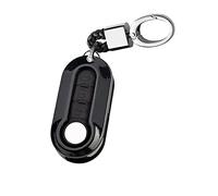 HIBEYO Coque de clé Pliante pour clé de Voiture Fiat Coque ABS pour Fiat 500C Ypsilon Palio Punto Stilo Delta Lancia pour Lveco Daily Porte-clés Noir