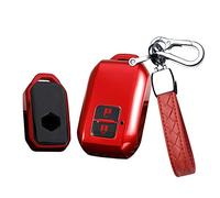 HIBEYO Coque de Protection Intelligente pour clé de Voiture Suzuki - en Silicone - pour Suzuki Swift V Wagon R Monopoly - Rouge