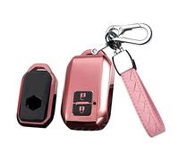 HIBEYO Coque de Protection Intelligente pour clé de Voiture Suzuki - en Silicone - pour Suzuki Swift V Wagon R Monopoly - Rose