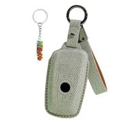 HIBEYO Coque de protection pour clé de voiture compatible avec BMW Série 1, 3, 5, 7, Série X1 X3 X4 X5 F10 F15 F16 F20 F30 F18 F25 M3 M4 E34 - En cuir synthétique - Accessoire porte-clés - Étui de