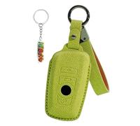 HIBEYO Coque de protection pour clé de voiture compatible avec BMW Série 1, 3, 5, 7, Série X1 X3 X4 X5 F10 F15 F16 F20 F30 F18 F25 M3 M4 E34 - En cuir synthétique - Accessoire porte-clés - Étui de