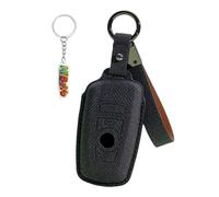 HIBEYO Coque de protection pour clé de voiture compatible avec BMW Série 1, 3, 5, 7, Série X1 X3 X4 X5 F10 F15 F16 F20 F30 F18 F25 M3 M4 E34 - En cuir synthétique - Accessoire porte-clés - Étui de