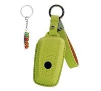 HIBEYO Coque de protection pour clé de voiture compatible avec BMW Série 1, 3, 5, 7, Série X1 X3 X4 X5 F10 F15 F16 F20 F30 F18 F25 M3 M4 E34 - En cuir synthétique - Accessoire porte-clés - Étui de