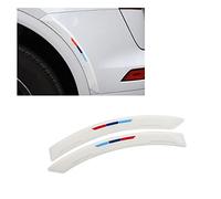 HIBEYO Élargisseur de Passage de Roue de Voiture - Autocollant Universel - Protection Anti-Collision - Élargissement d'aile de Roue - Décoration - Lot de 2 - Blanc