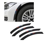 HIBEYO Élargisseur de Passage de Roue de Voiture - Autocollant Universel - Protection Anti-Collision - Élargissement d'aile de Roue - Décoration - Lot de 4 - Noir