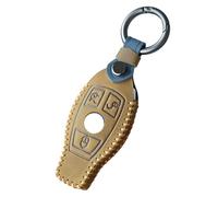 HIBEYO Étui de e Voiture Intelligent pour Mercedes Benz A B C E G S R LA GLC GLE GLS SL SLK Boîtier de n Cuir Marron B