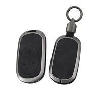 HIBEYO Étui de protection pour clé de voiture intelligente - En cuir - Pour Nio EC6 EC7 EP9 ES3 ES6 ES7 ES8 ET5 ET7 EL7 EVE ET - Noir