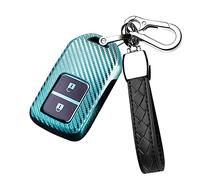 HIBEYO Étui de Protection pour clé de Voiture - pour Honda Accord CR-V Jade Civic Spirior Fit City Crosstour HR-V Jazz - en TPU - 2 Boutons - Vert