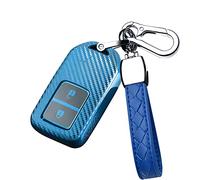 HIBEYO Étui de Protection pour clé de Voiture - pour Honda Accord CR-V Jade Civic Spirior Fit City Crosstour HR-V Jazz - en TPU - 2 Boutons - Bleu