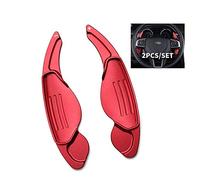 HIBEYO Extension de volant pour Land Rover Evoque Velar Discovery Range Rover pour Jaguar F-Pace E-Pace XE XF XJ XEL XFL XJ Shift Paddles Levier de vitesse Rouge