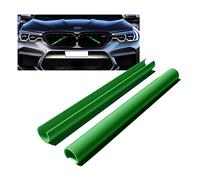 HIBEYO Lot de 2 bandes décoratives pour calandre avant - Pour BMW E60 F52 - Style sportif - Vert