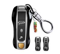 HIBEYO Lot de 2 coques de e voiture pour Porsche 918 9YA 992 Cayenne Panamera Macan 911 Carrera Taycan ABS - Noir
