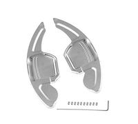 HIBEYO Lot de 2 palettes de changement de vitesse DSG pour Audi A3 A4L A5 A6L A7 A8 Q3 Q5 Q7 TT TTS S3 S5 S6 S7 S8 SQ5 RS6 R8 Shift Paddles en alliage d'aluminium (argenté)