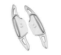 HIBEYO Lot de 2 palettes de changement de vitesse pour volant de voiture - Convient pour KIA K3 2020 2021 2022 2023 - Alliage d'aluminium - Kit de rechange - Shift Paddles - Extension argentée