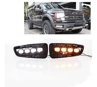 HIBEYO Phare compatible avec Ford F150 SVT Raptor 2009-2014 Phares avant de rechange pour projecteur principal accessoires (côté conducteur et passager)
