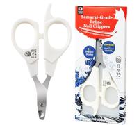 HIBINO Coupe-Griffes pour Chat de qualité samouraï - Recommandé par Les vétérinaires, Plus Tranchant, Plus Silencieux et Plus sûr | Lame conçue avec précision | Poignée Ergonomique antidérapante pour