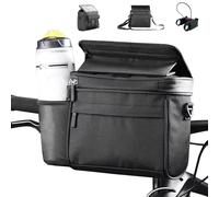 Hibisaws Bicyclette Sac Avant avec écran Tactile - Angle d'écran réglable du téléphone - Installation et Retrait Rapides - Peut être utilisé comme Sac de Messager - 4,8L Sacoche Guidon Velo (D47-1)