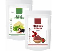 Hibiscus + Amla Powders Combo 100% Natural for Hair & Growth (2 Pouches, 175gm each)