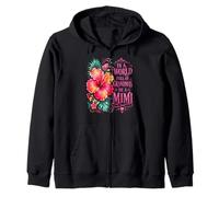 Hibiscus Be A Mimi Floral Grandma Motif Tropical Sweat à Capuche