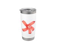 Hibiscus Clayi Fleur hawaïenne Vintage Botanique Gobelet isotherme en acier inoxydable double paroi