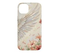 Hibiscus et Ailes Coque pour iPhone 14 Plus