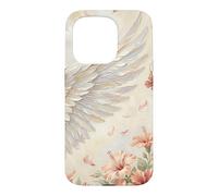 Hibiscus et Ailes Coque pour iPhone 15 Pro