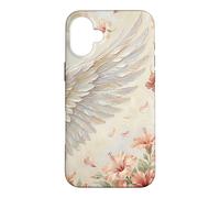 Hibiscus et Ailes Coque pour iPhone 16 Plus