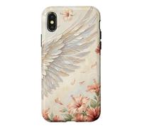 Hibiscus et Ailes Coque pour iPhone X/XS