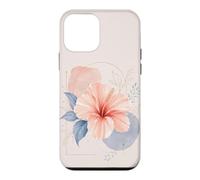 Hibiscus Floral Botanique Aquarelle Blossom Coque pour iPhone 12 Mini