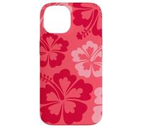 Hibiscus Flower Beach Hawaiian Exotic Floral Surf Cranberry Coque pour iPhone 14