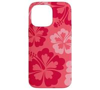 Hibiscus Flower Beach Hawaiian Exotic Floral Surf Cranberry Coque pour iPhone 14 Pro Max