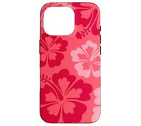 Hibiscus Flower Beach Hawaiian Exotic Floral Surf Cranberry Coque pour iPhone 16 Pro