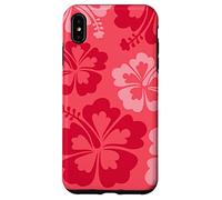 Hibiscus Flower Beach Hawaiian Exotic Floral Surf Cranberry Coque pour iPhone XS Max