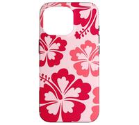 Hibiscus Flower Beach Hawaiian Exotic Floral Surf Vibe Red Coque pour iPhone 16 Pro